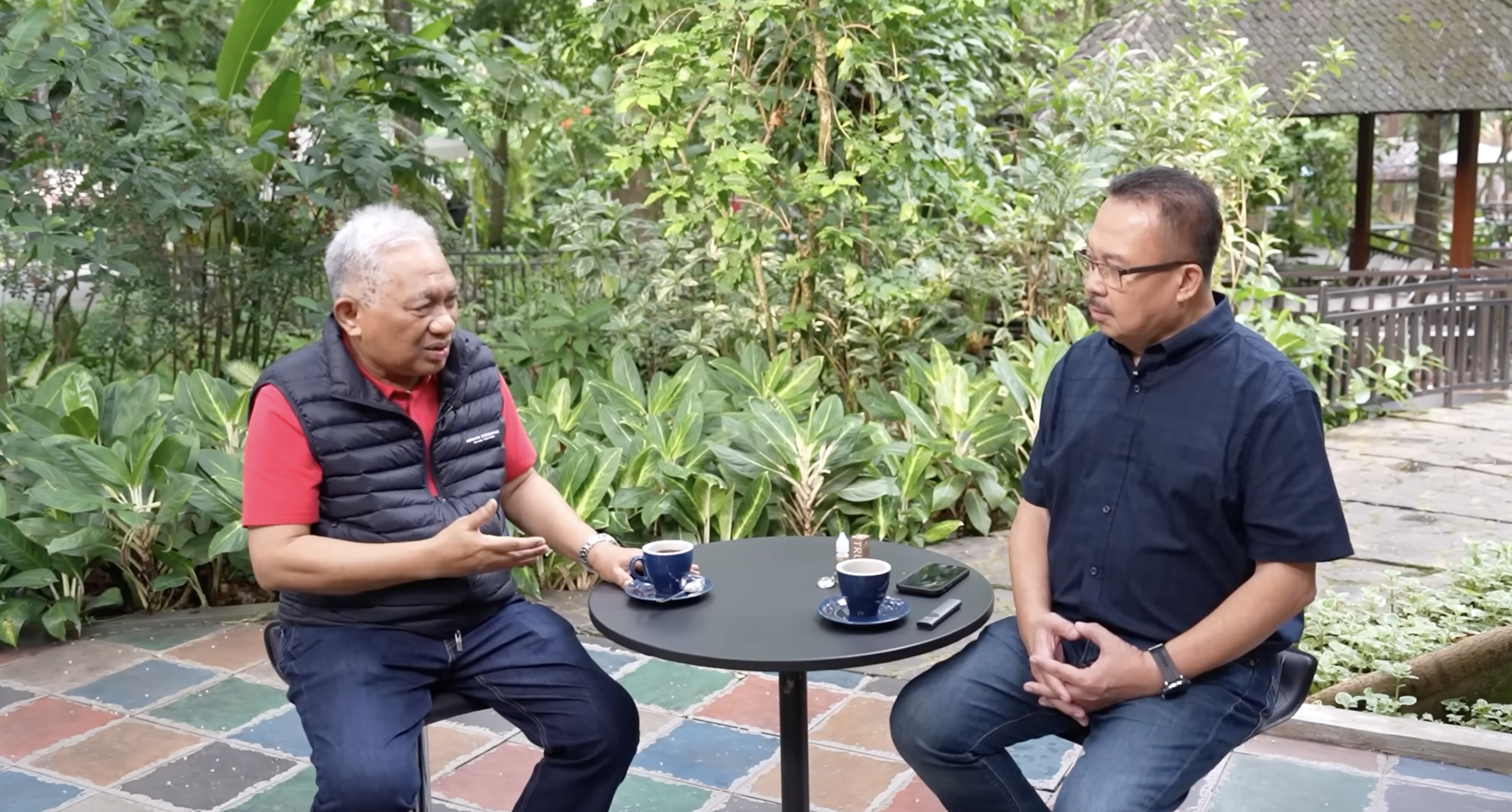 Prof Rhenald Kasali saat mewawancarai pengusaha kapal feri asal Balikpapan, Sabri Ramdhani.